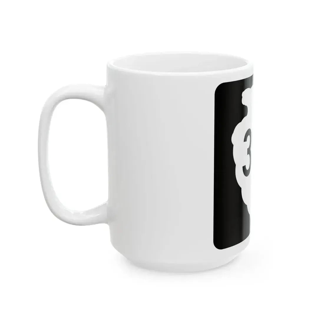 MT-sec-397 (Montana) (Road Sign) White Coffee Mug - Go Mug Yourself