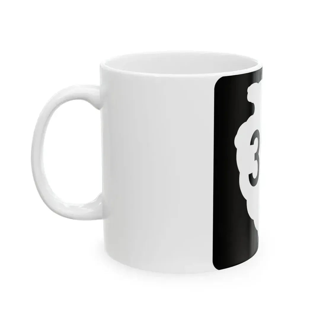 MT-sec-398 (Montana) (Road Sign) White Coffee Mug - Go Mug Yourself