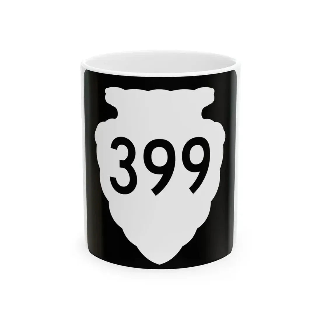 MT-sec-399 (Montana) (Road Sign) White Coffee Mug 11oz - Go Mug Yourself