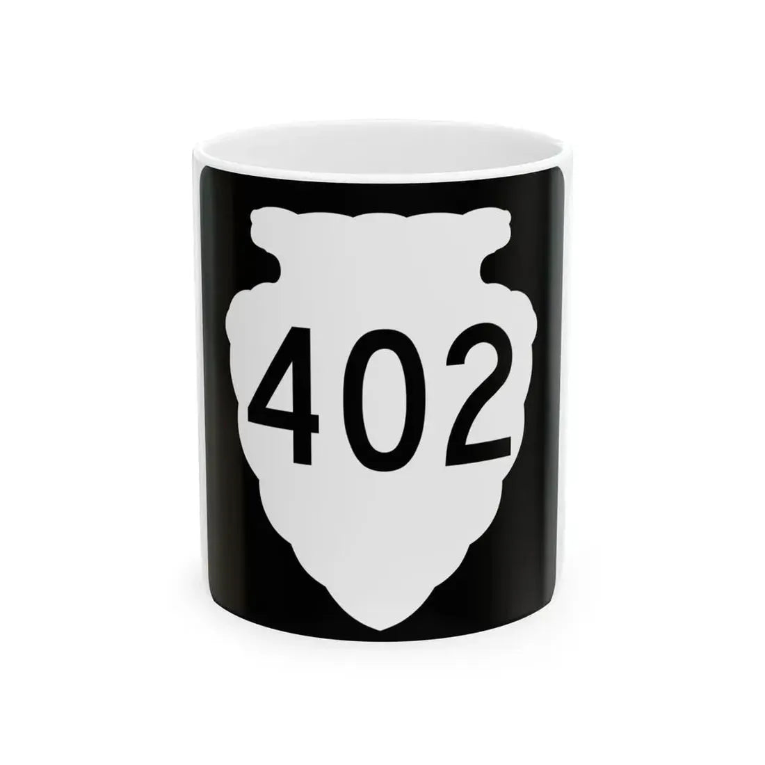 MT-sec-402 (Montana) (Road Sign) White Coffee Mug 11oz - Go Mug Yourself