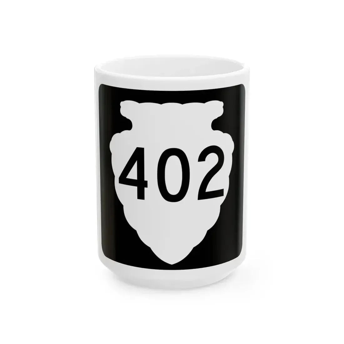 MT-sec-402 (Montana) (Road Sign) White Coffee Mug 15oz - Go Mug Yourself