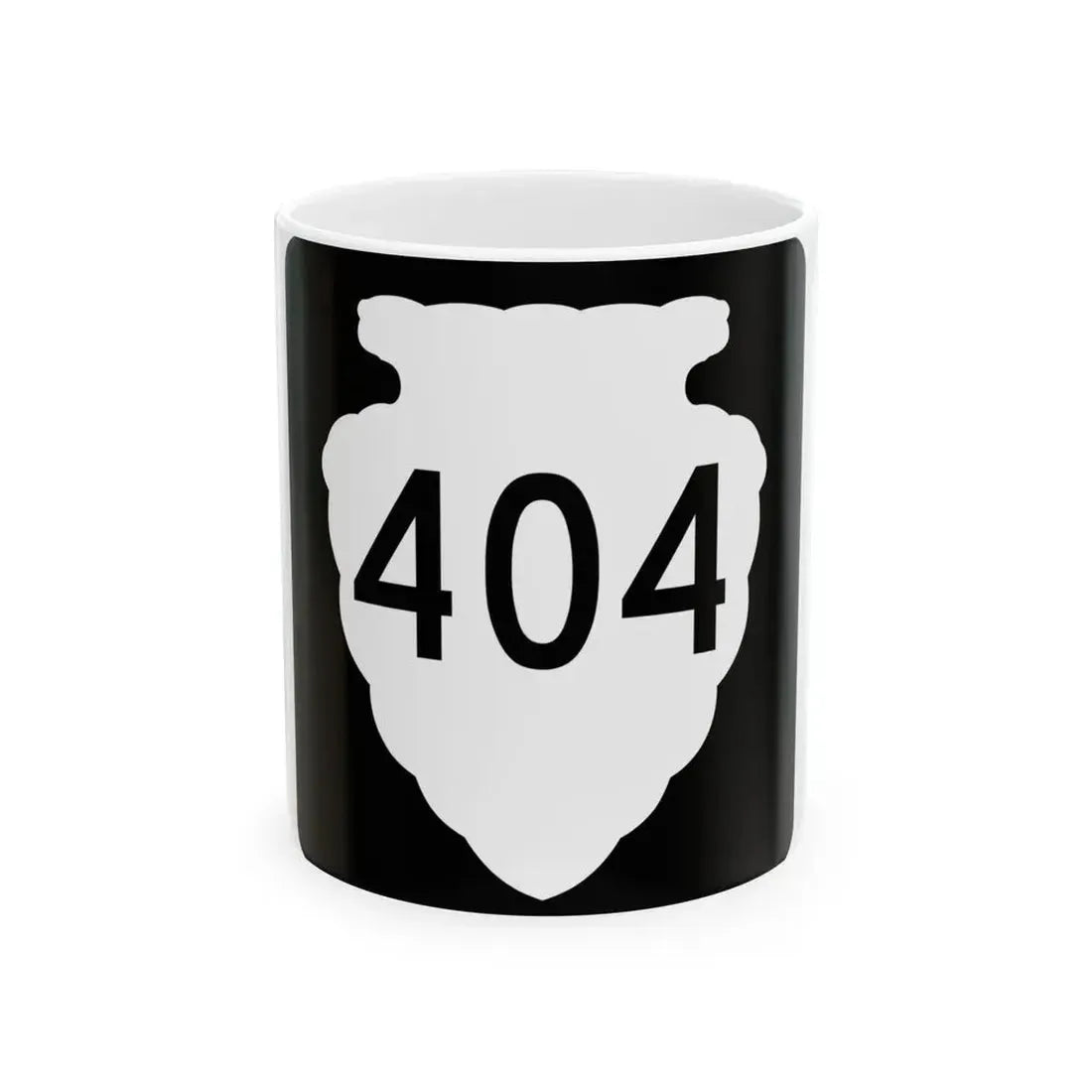 MT-sec-404 (Montana) (Road Sign) White Coffee Mug 11oz - Go Mug Yourself