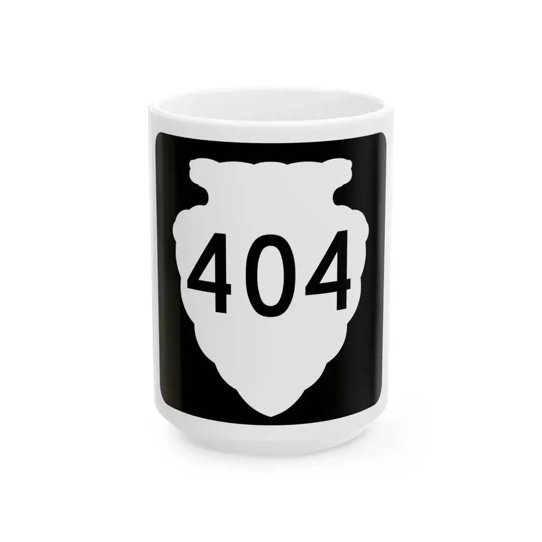 MT-sec-404 (Montana) (Road Sign) White Coffee Mug 15oz - Go Mug Yourself