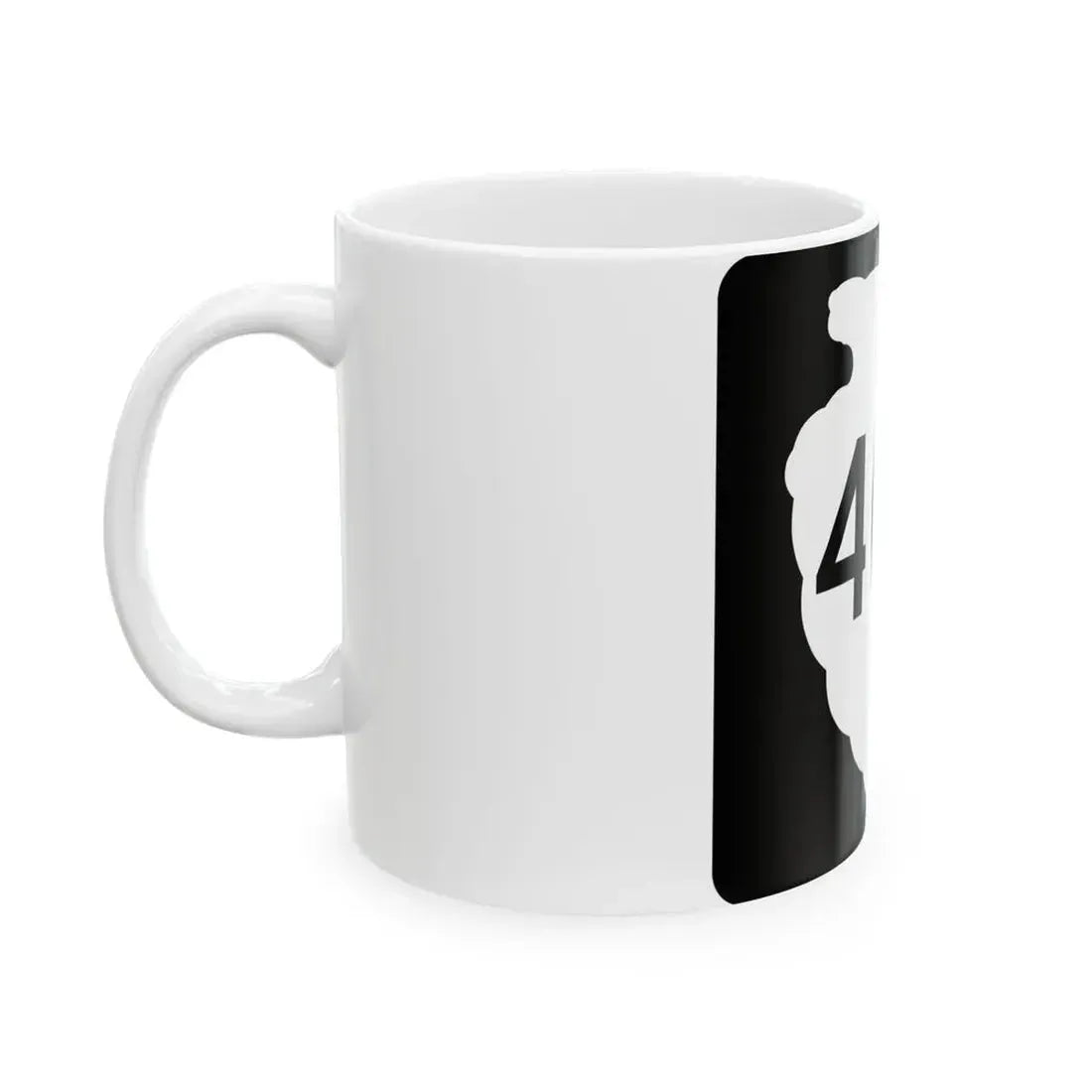 MT-sec-404 (Montana) (Road Sign) White Coffee Mug - Go Mug Yourself