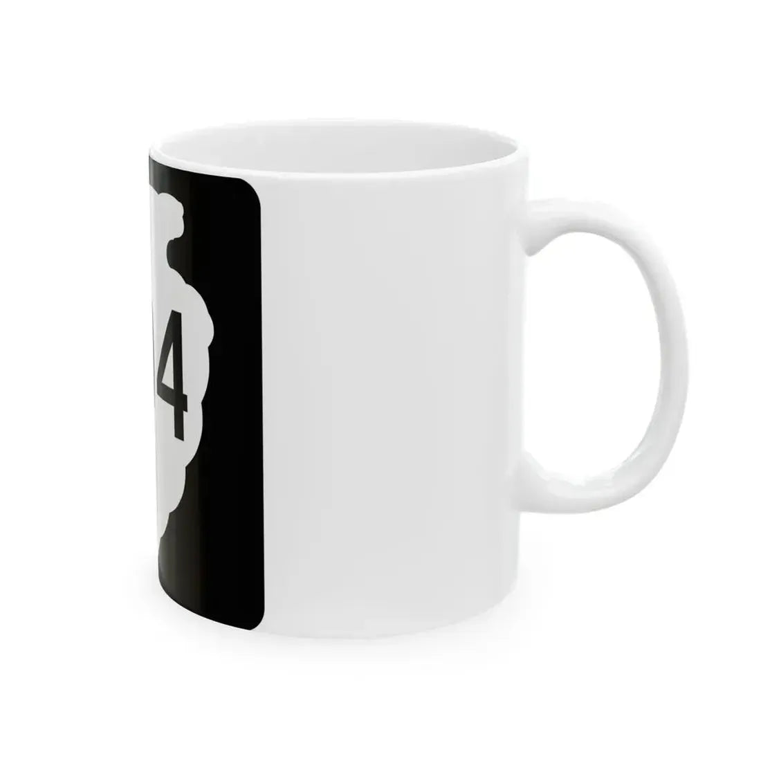 MT-sec-404 (Montana) (Road Sign) White Coffee Mug - Go Mug Yourself