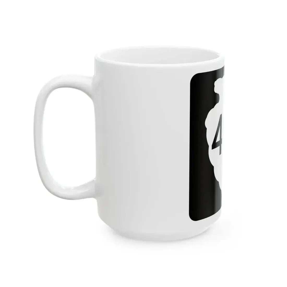 MT-sec-404 (Montana) (Road Sign) White Coffee Mug - Go Mug Yourself