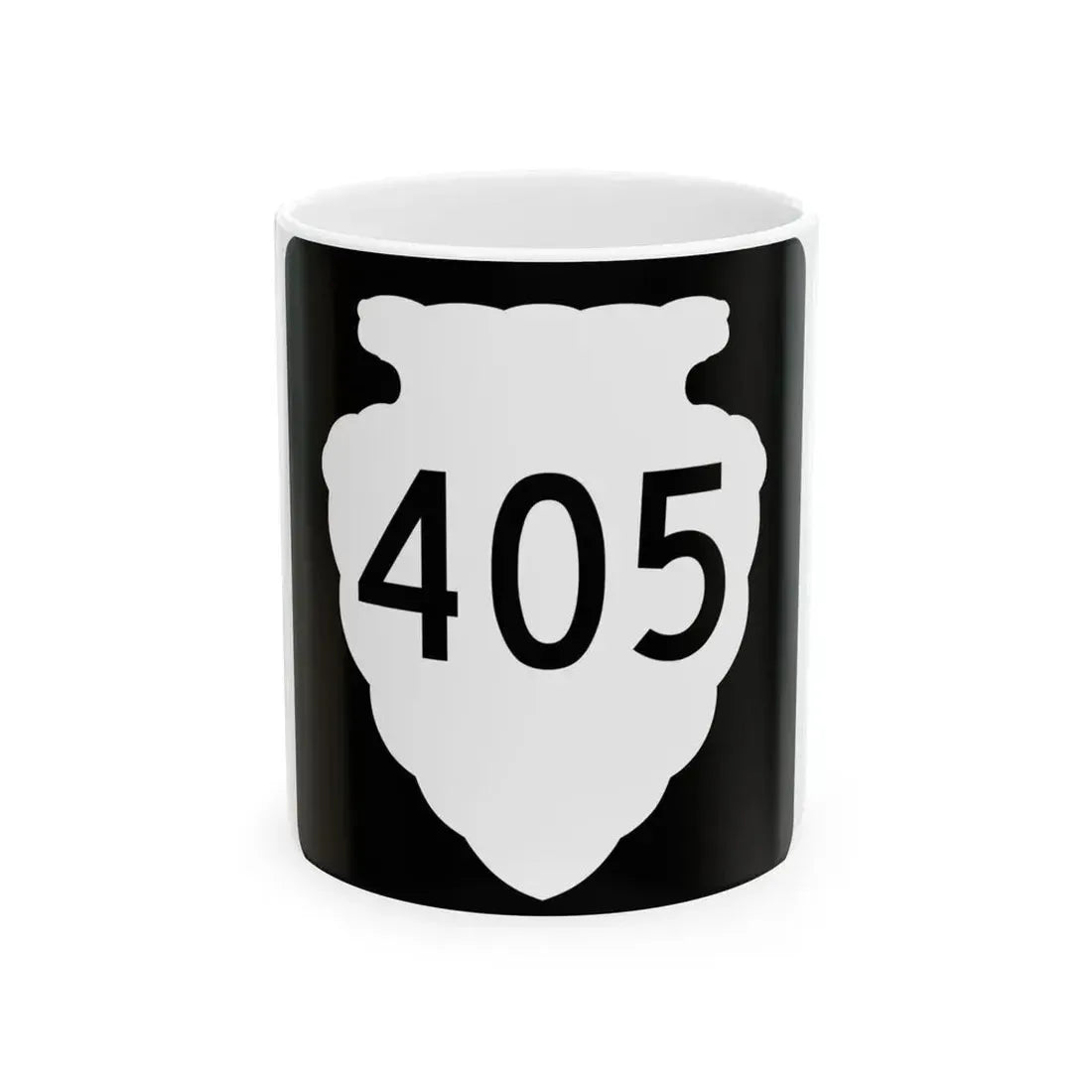 MT-sec-405 (Montana) (Road Sign) White Coffee Mug 11oz - Go Mug Yourself