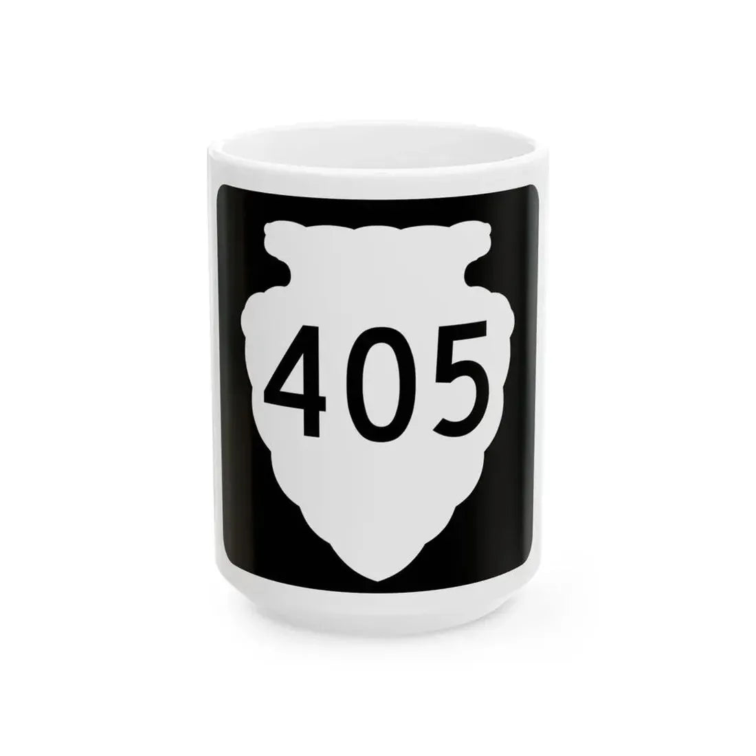 MT-sec-405 (Montana) (Road Sign) White Coffee Mug 15oz - Go Mug Yourself
