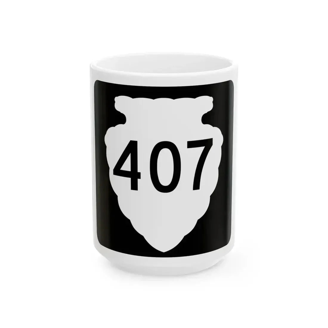 MT-sec-407 (Montana) (Road Sign) White Coffee Mug 15oz - Go Mug Yourself