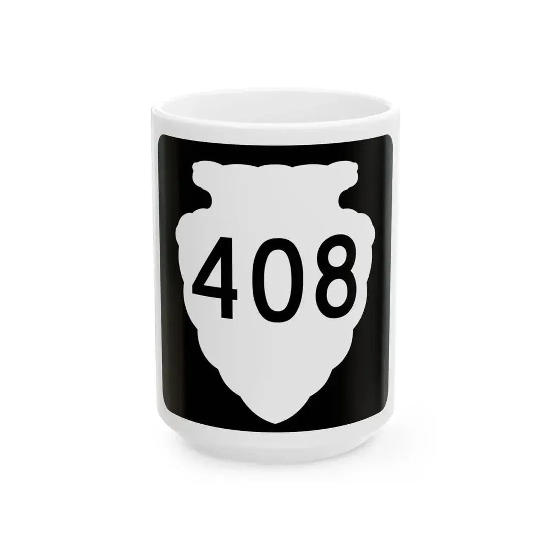 MT-sec-408 (Montana) (Road Sign) White Coffee Mug 15oz - Go Mug Yourself