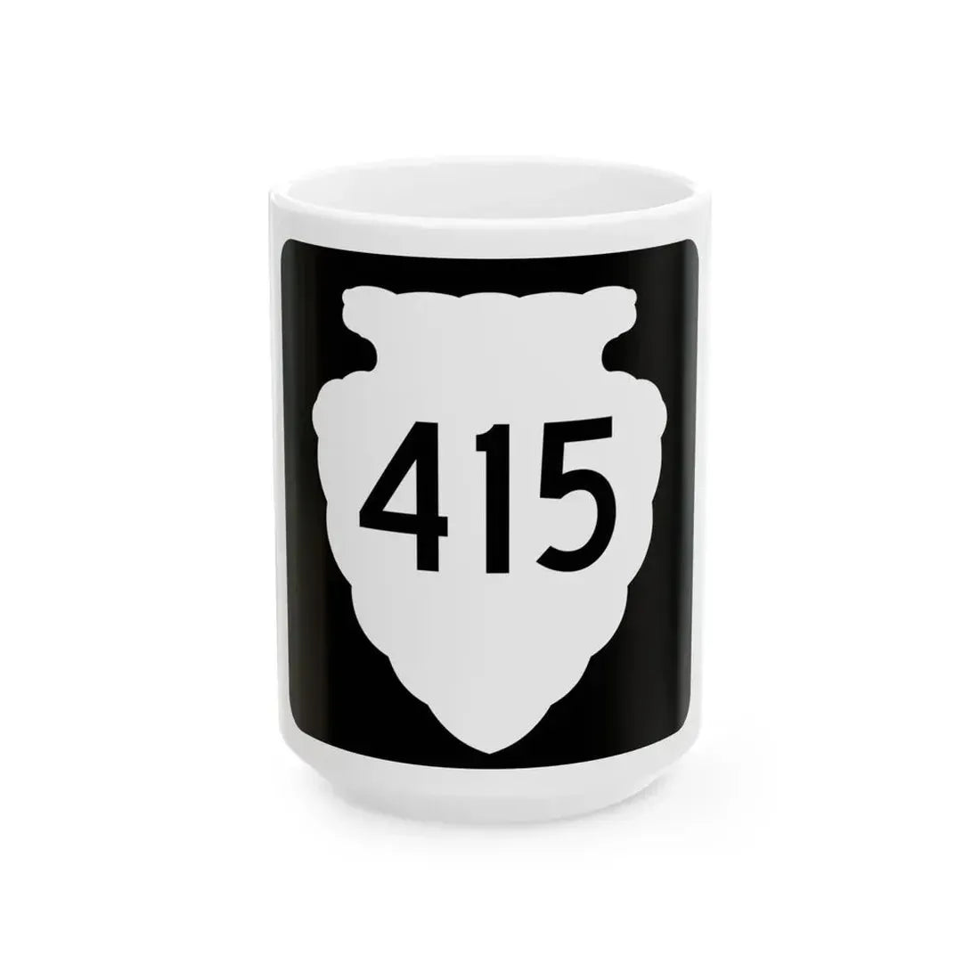 MT-sec-415 (Montana) (Road Sign) White Coffee Mug 15oz - Go Mug Yourself