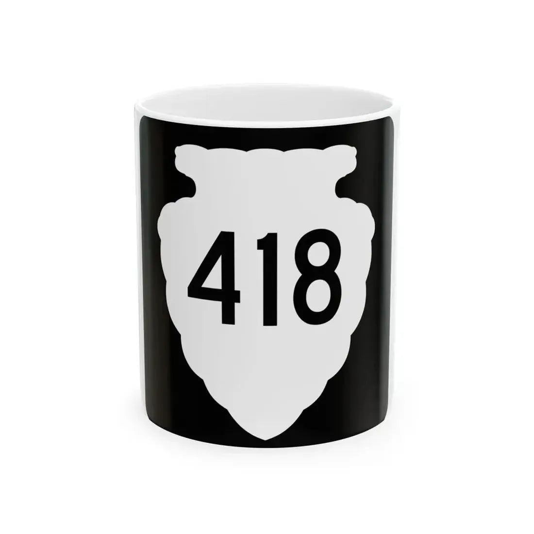 MT-sec-418 (Montana) (Road Sign) White Coffee Mug 11oz - Go Mug Yourself
