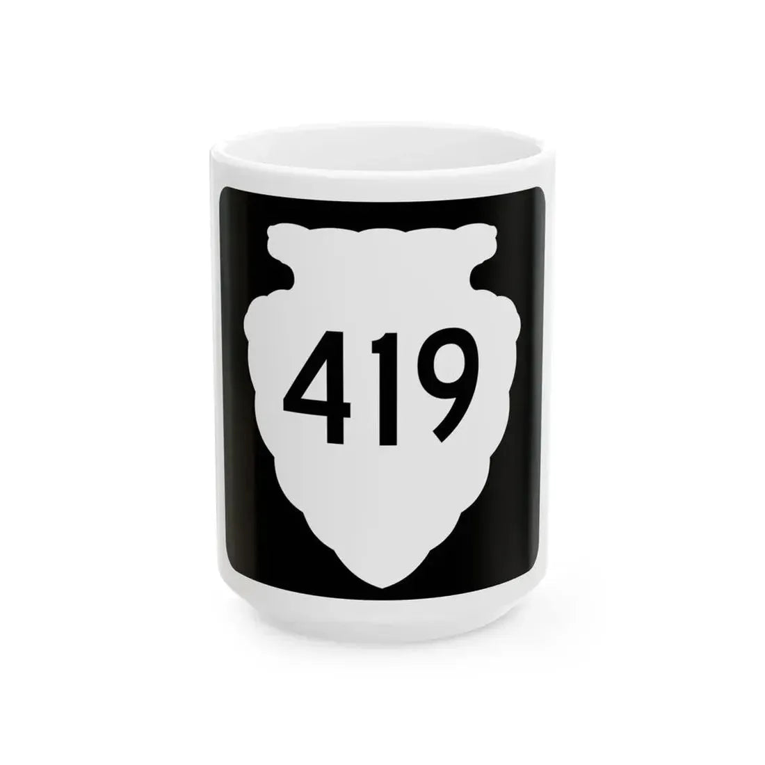 MT-sec-419 (Montana) (Road Sign) White Coffee Mug 15oz - Go Mug Yourself