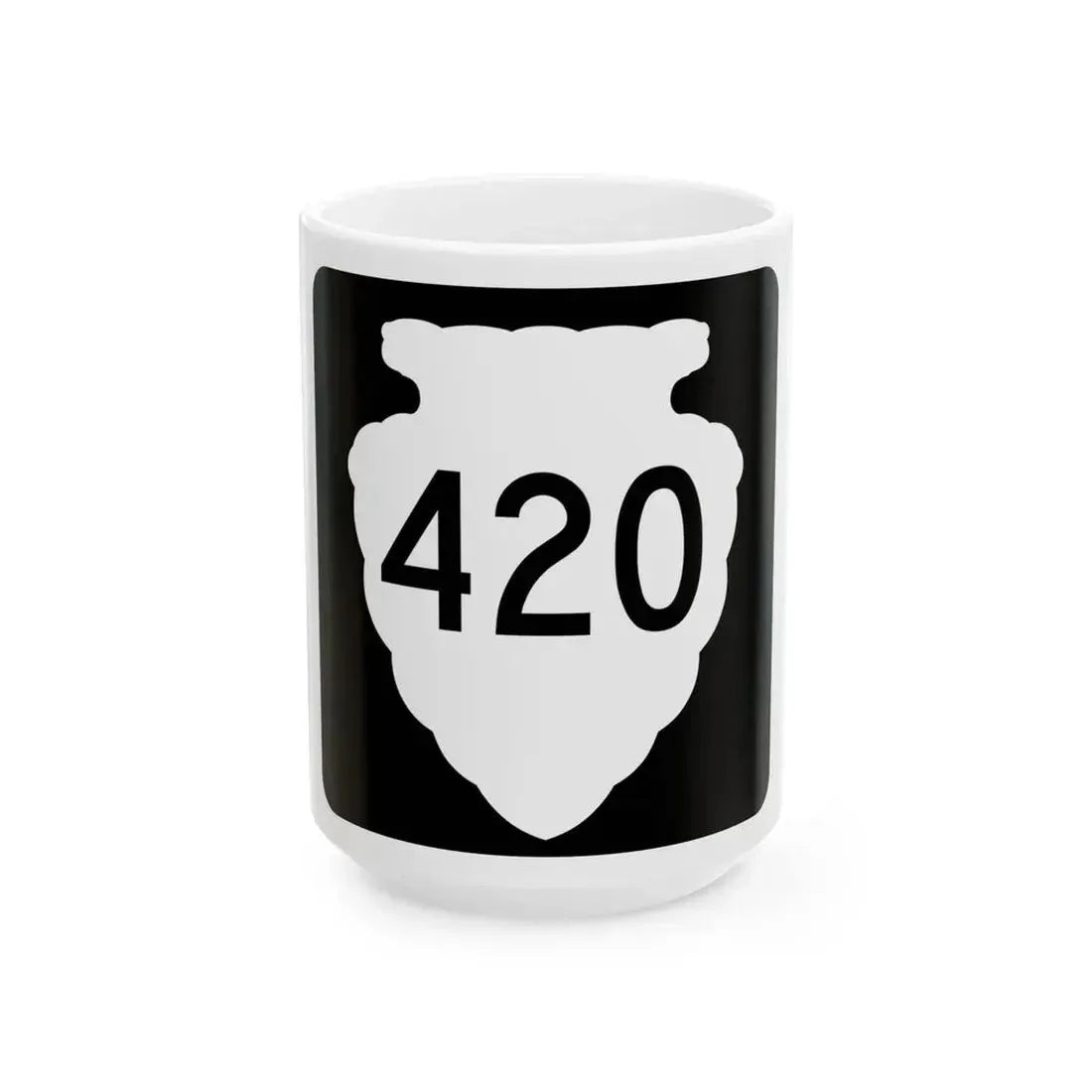MT-sec-420 (Montana) (Road Sign) White Coffee Mug 15oz - Go Mug Yourself