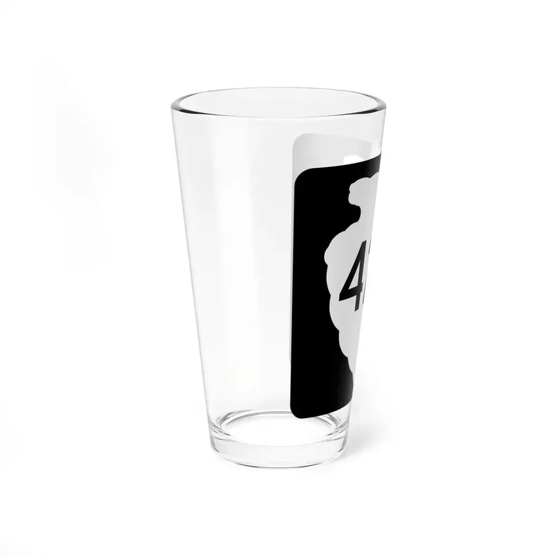 MT-sec-424 (Montana) (Road Sign) Pint Glss 16oz - Go Mug Yourself