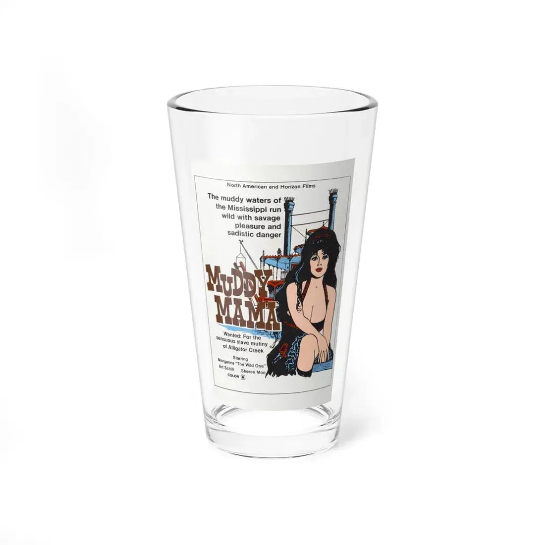 MUDDY MAMA 1969 Movie Poster - Pint Glass 16oz 16oz - Go Mug Yourself