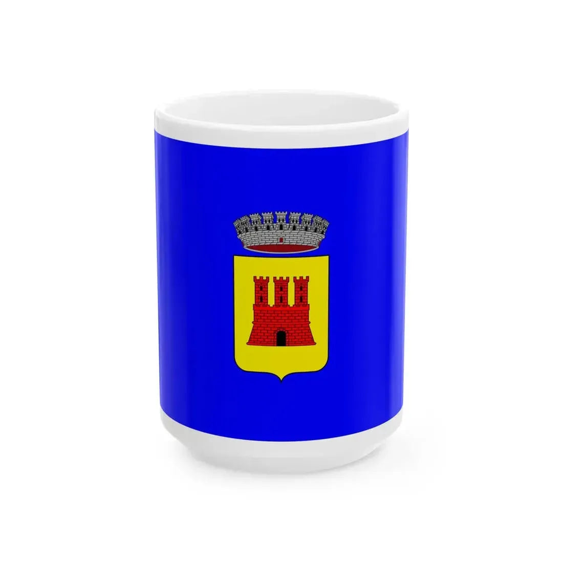 Muggia-Bandiera (Italy) White Coffee Mug 15oz - Go Mug Yourself
