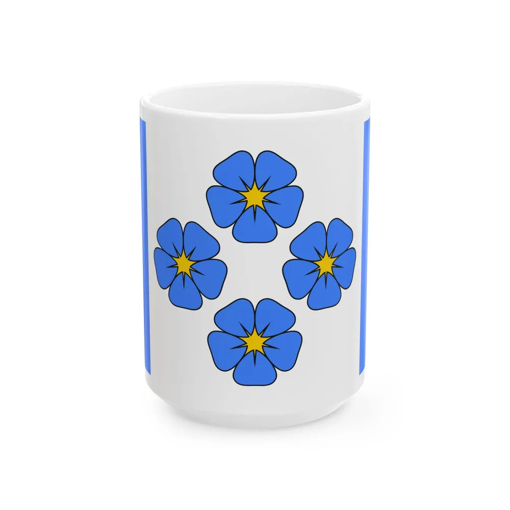 Mulgi valla lipp (Estonia) White Coffee Mug 15oz - Go Mug Yourself