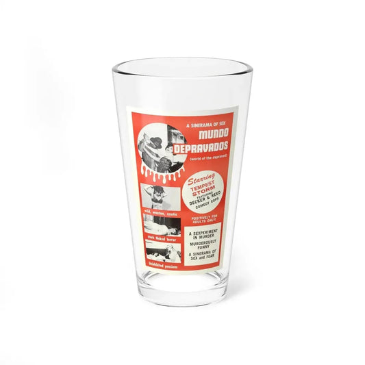 MUNDO DEPRAVADOS 1967 Movie Poster - Pint Glass 16oz 16oz - Go Mug Yourself