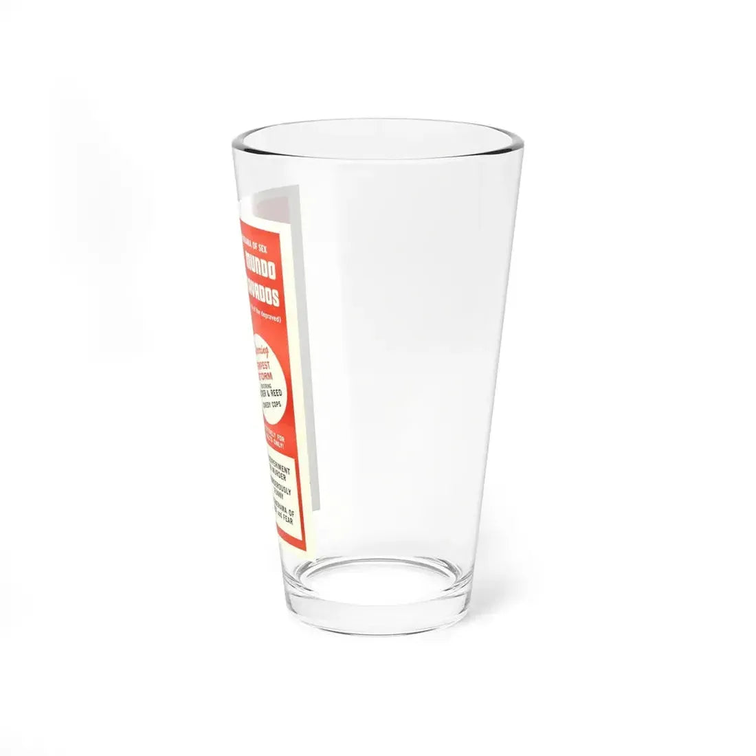 MUNDO DEPRAVADOS 1967 Movie Poster - Pint Glass 16oz - Go Mug Yourself