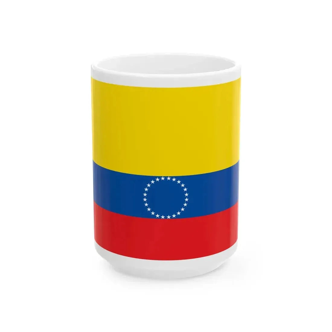 Municipal flag of Ecuador (Ecuador) White Coffee Mug 15oz - Go Mug Yourself