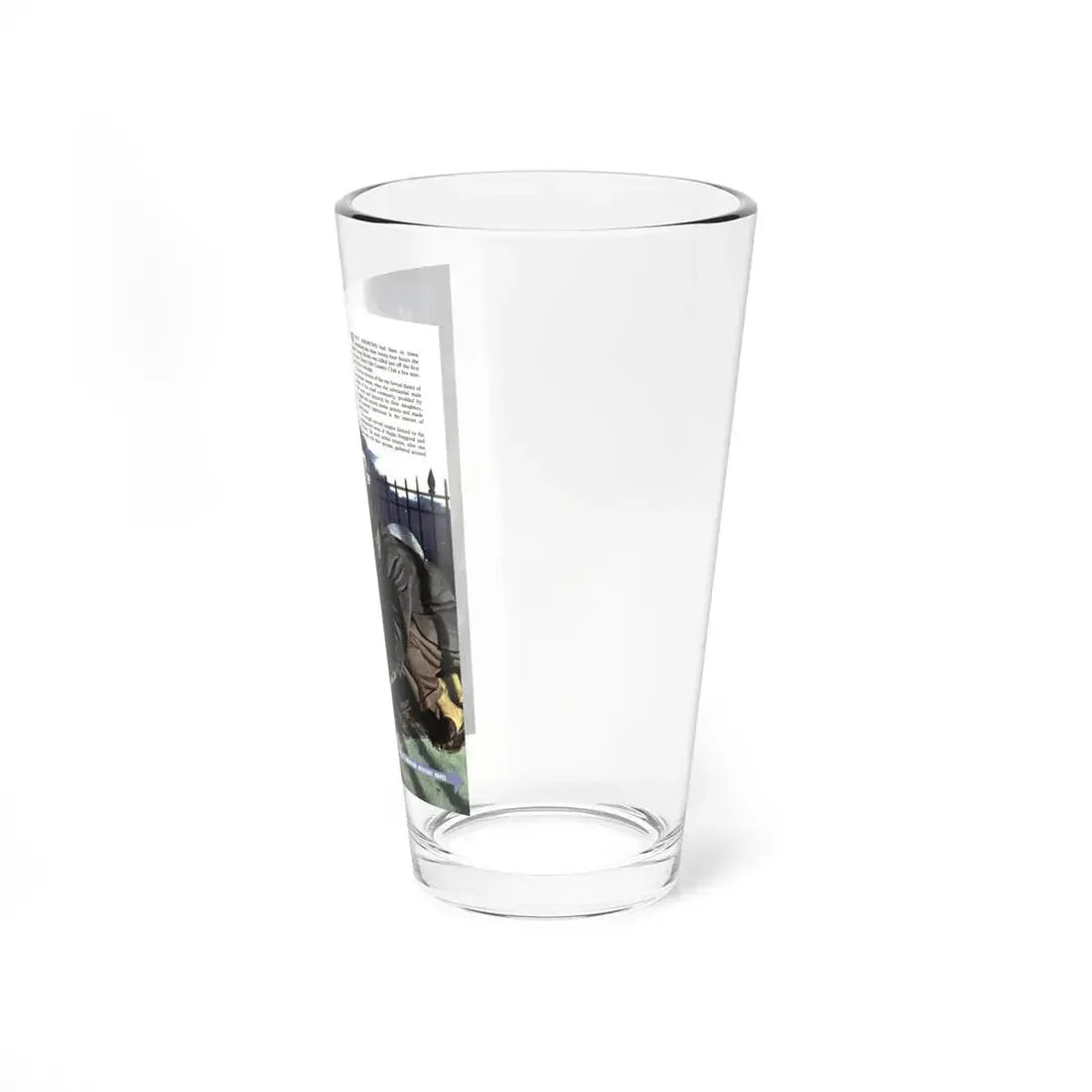 Murder by Moonlight, The American Magazine, December 1952 (Magazine Illustration) Pint Glass 16oz - Go Mug Yourself