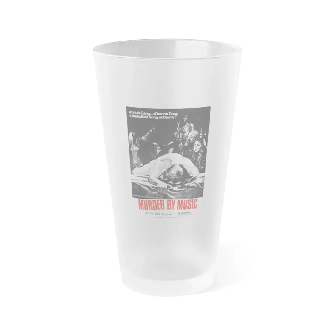 MURDER BY MUSIC (TRUMPETS OF THE APOCALYPSE) 1969 Movie Poster - Frosted Pint Glass 16oz Default Title - Go Mug Yourself