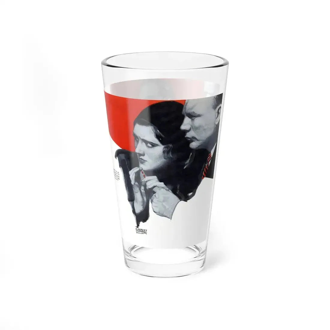 Murder in Room 700 (2), Redbook, February 1931 (Magazine Illustration) Pint Glass 16oz - Go Mug Yourself