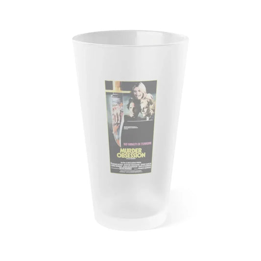 MURDER OBSESSION 1981 Movie Poster - Frosted Pint Glass 16oz Default Title - Go Mug Yourself