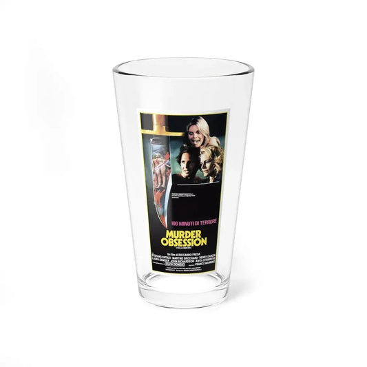 MURDER OBSESSION 1981 Movie Poster - Pint Glass 16oz 16oz - Go Mug Yourself