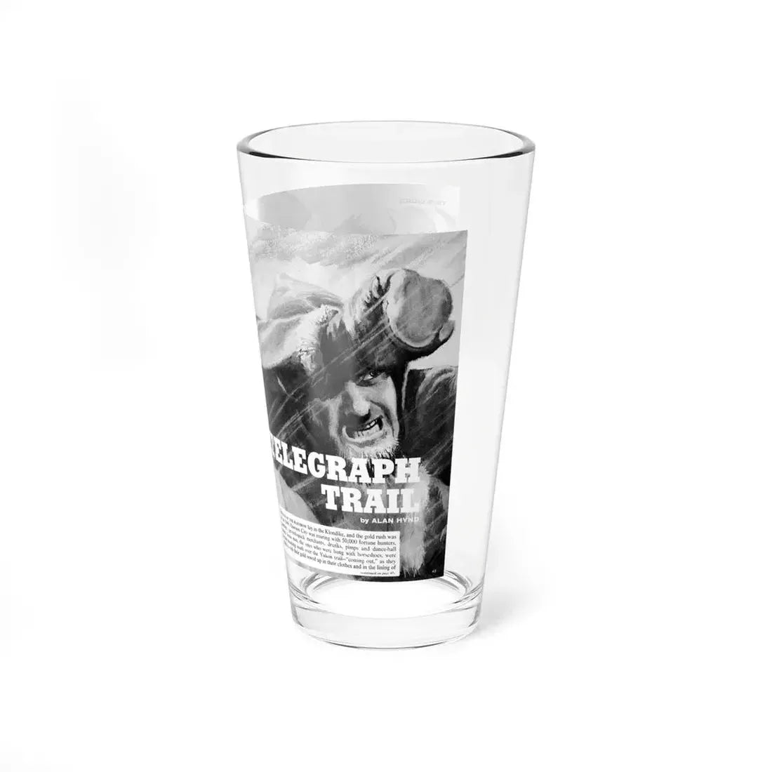 Murder On Telegraph Trail, Fury magazine, July 1963 (Magazine Illustration) Pint Glass 16oz - Go Mug Yourself