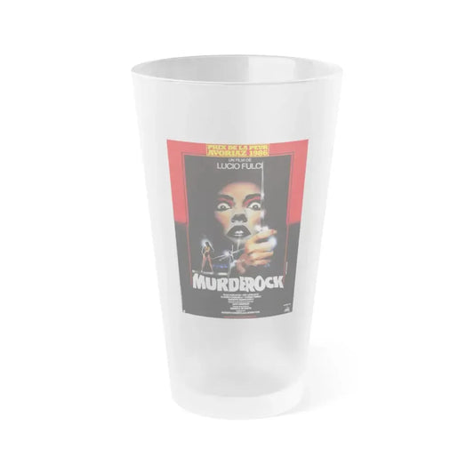 MURDER ROCK (FRENCH) 1984 Movie Poster - Frosted Pint Glass 16oz 16oz Frosted - Go Mug Yourself