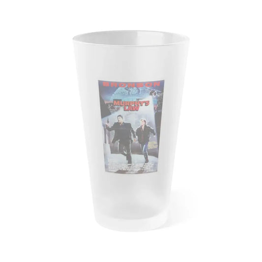 MURPHY'S LAW 1986 Movie Poster - Frosted Pint Glass 16oz 16oz Frosted - Go Mug Yourself