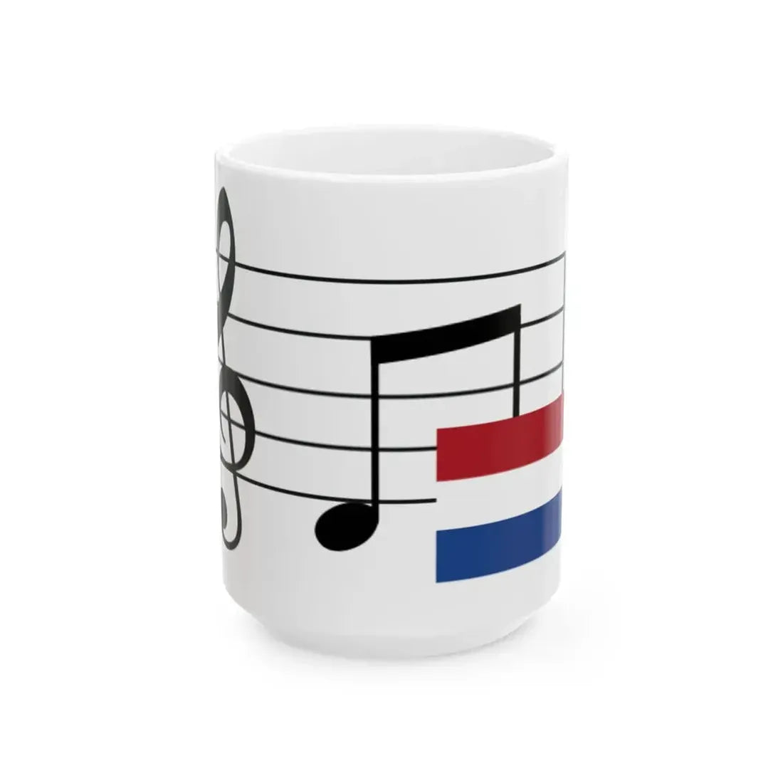 MusicalnotesNetherlands (Netherlands) White Coffee Mug 15oz - Go Mug Yourself
