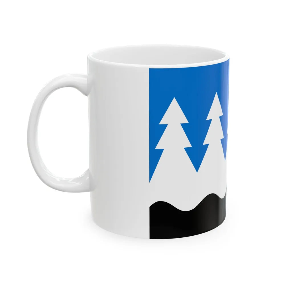 Mustvee valla lipp (Estonia) White Coffee Mug - Go Mug Yourself
