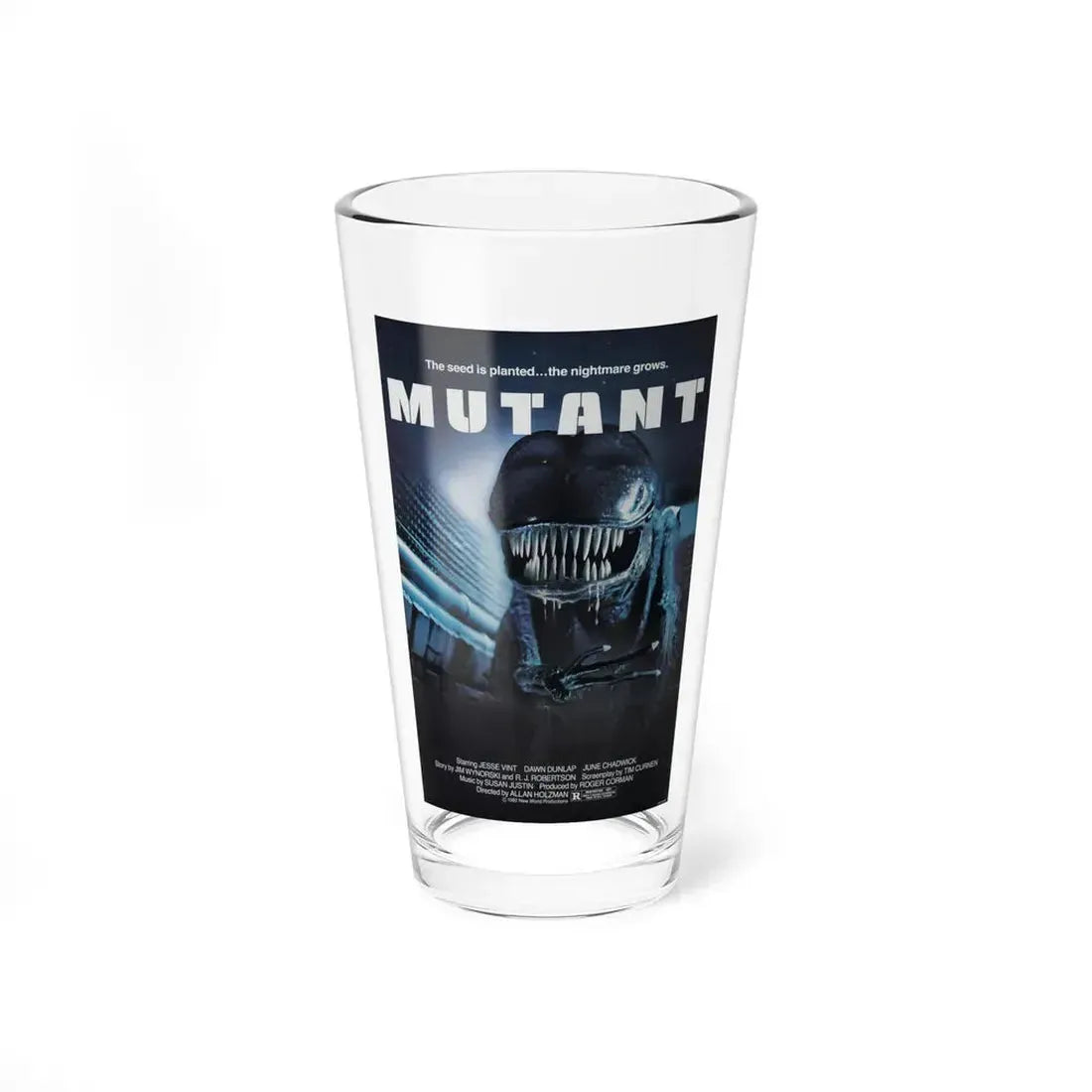 MUTANT (FORBIDDEN WORLD) 1982 Movie Poster - Pint Glass 16oz 16oz - Go Mug Yourself
