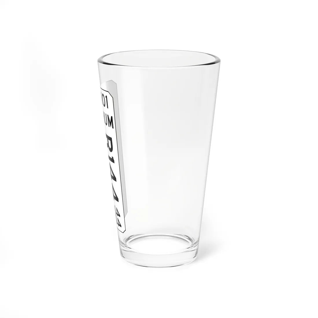 MUTCD-CA G11-6 (California) (Road Sign) Pint Glass 16oz - Go Mug Yourself