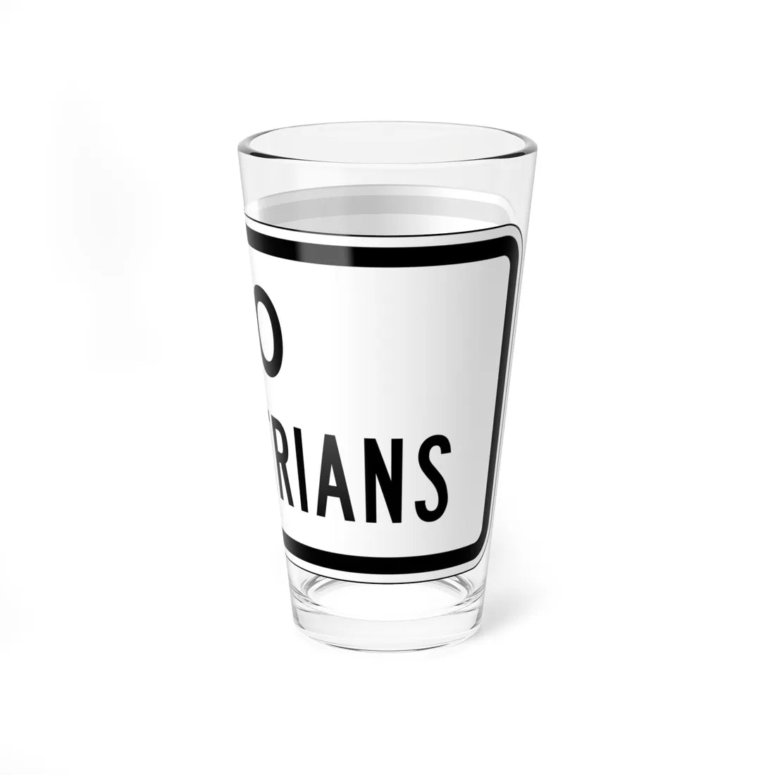 MUTCD-CA PREP-064 (California) (Road Sign) Pint Glass 16oz - Go Mug Yourself