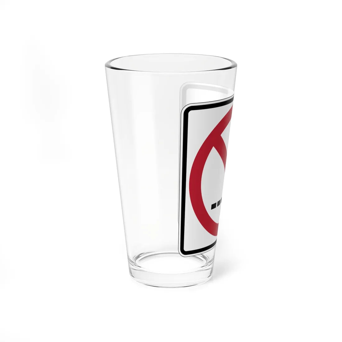 MUTCD-CA PS-122 (California) (Road Sign) Pint Glass 16oz - Go Mug Yourself