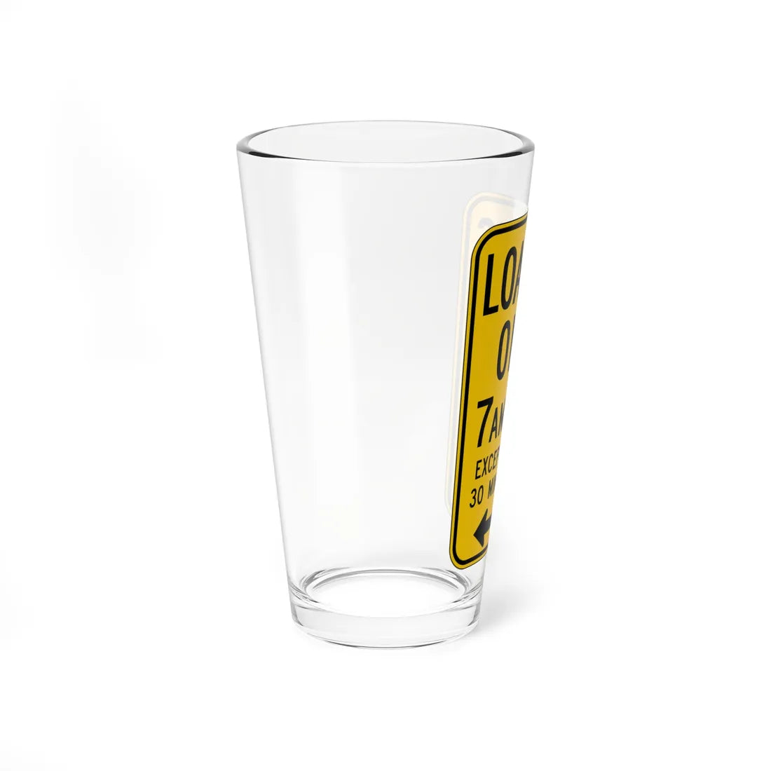 MUTCD-CA R25A (California) (Road Sign) Pint Glass 16oz - Go Mug Yourself