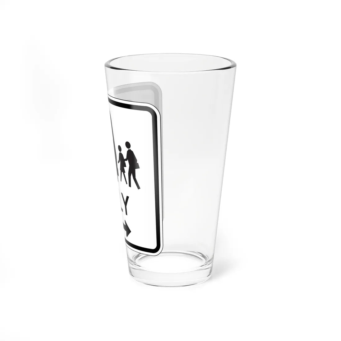 MUTCD-CA R25F (California) (Road Sign) Pint Glass 16oz - Go Mug Yourself
