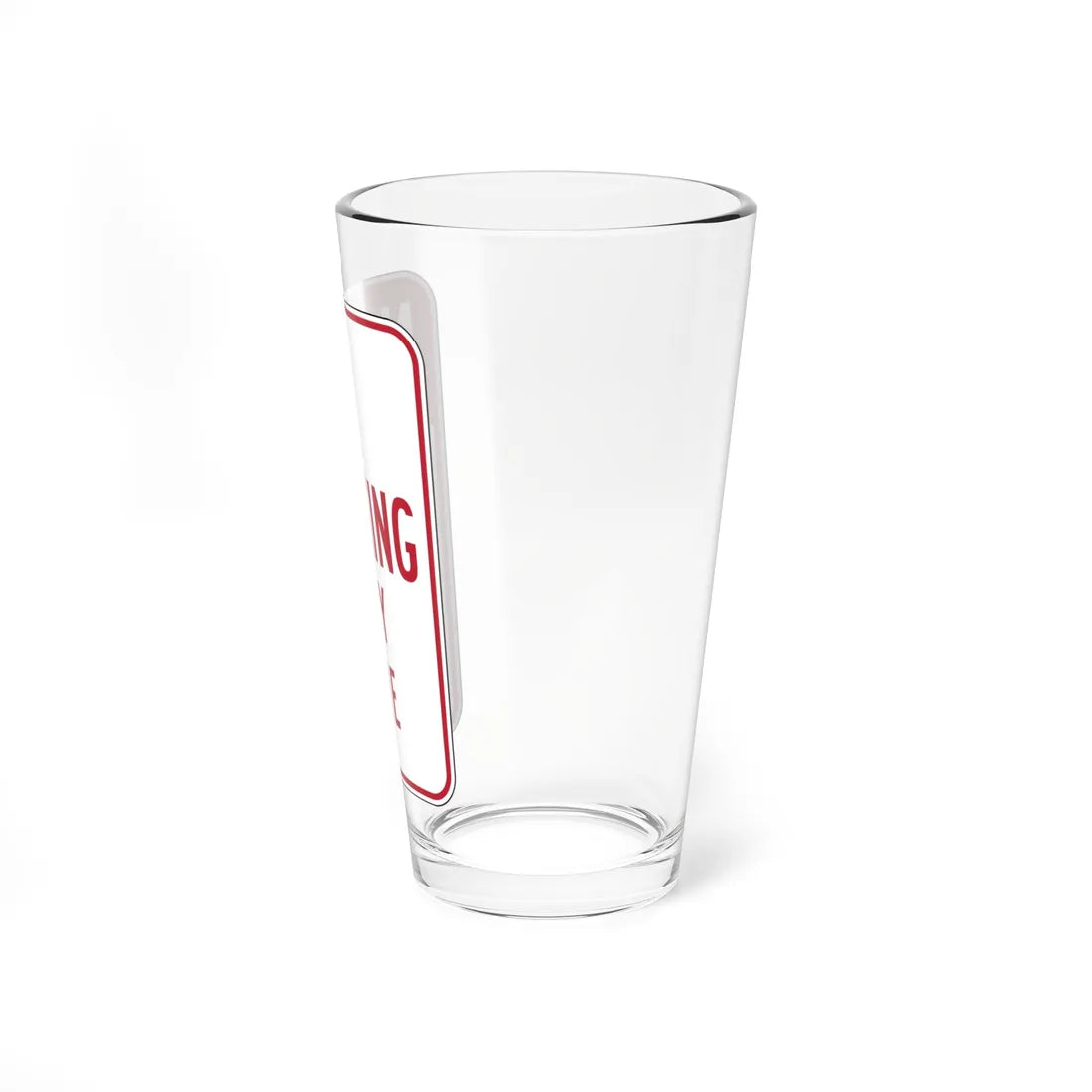 MUTCD-CA R26 (California) (Road Sign) Pint Glass 16oz - Go Mug Yourself
