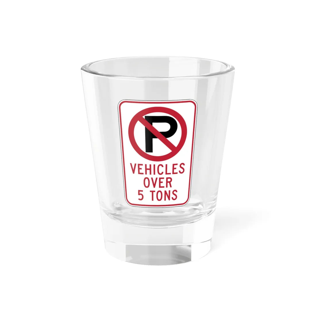 MUTCD-CA R28F (California) (Road Sign) Shot Glass 1.5oz 1.5oz - Go Mug Yourself