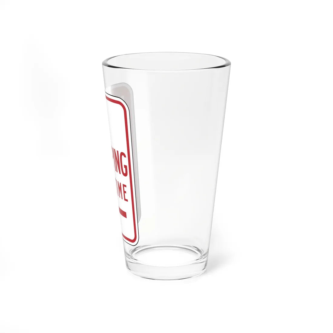 MUTCD-CA R28S (California) (Road Sign) Pint Glass 16oz - Go Mug Yourself