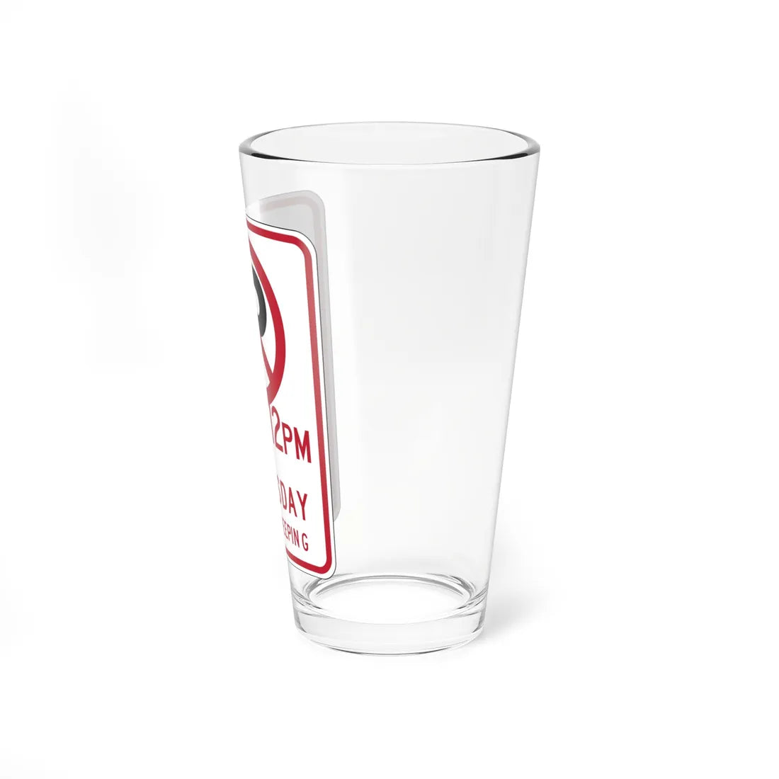 MUTCD-CA R30B 2024 open text (California) (Road Sign) Pint Glass 16oz - Go Mug Yourself