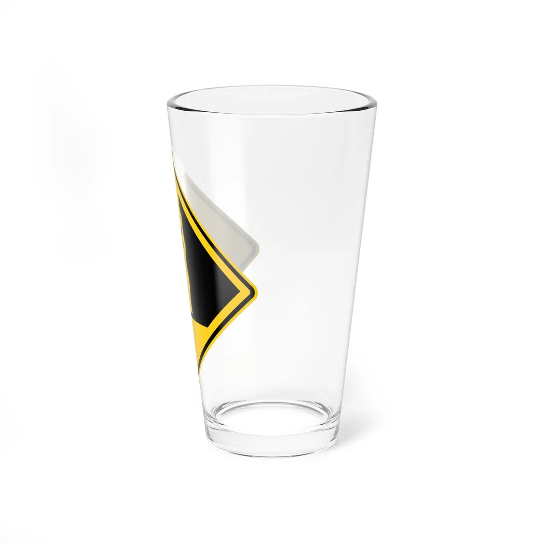 MUTCD-CA W50-1 (California) (Road Sign) Pint Glass 16oz - Go Mug Yourself