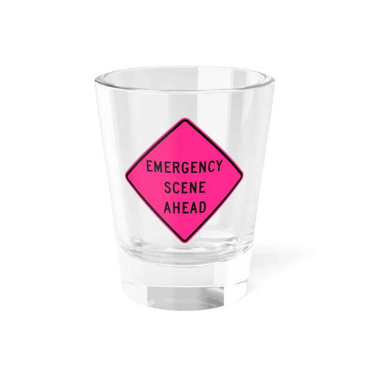 MUTCD-CA W90 (California) (Road Sign) Shot Glass 1.5oz 1.5oz - Go Mug Yourself