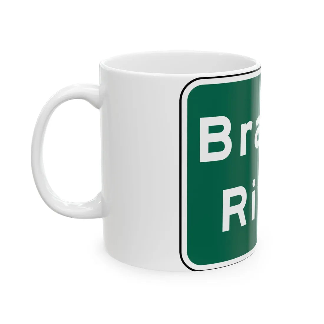 MUTCD I2-2 (Texas) (Road Sign) White Coffee Mug - Go Mug Yourself