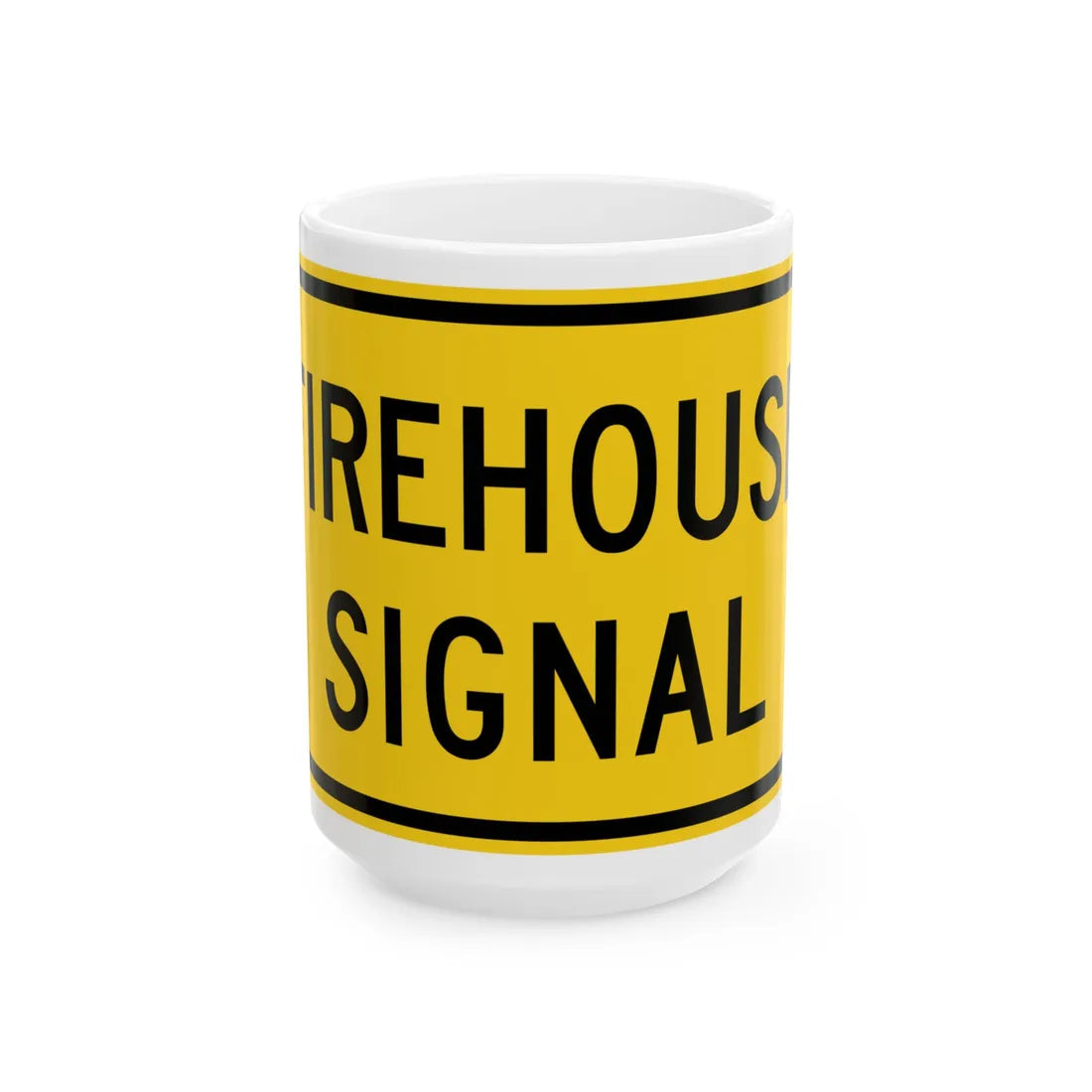 MUTCD-MD W11-81 (Maryland) (Road Sign) White Coffee Mug 15oz - Go Mug Yourself
