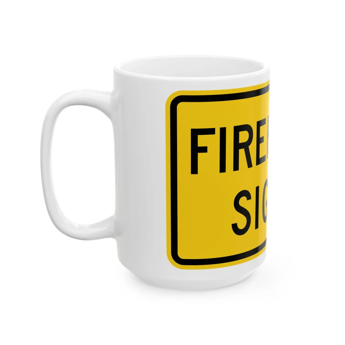 MUTCD-MD W11-81 (Maryland) (Road Sign) White Coffee Mug - Go Mug Yourself